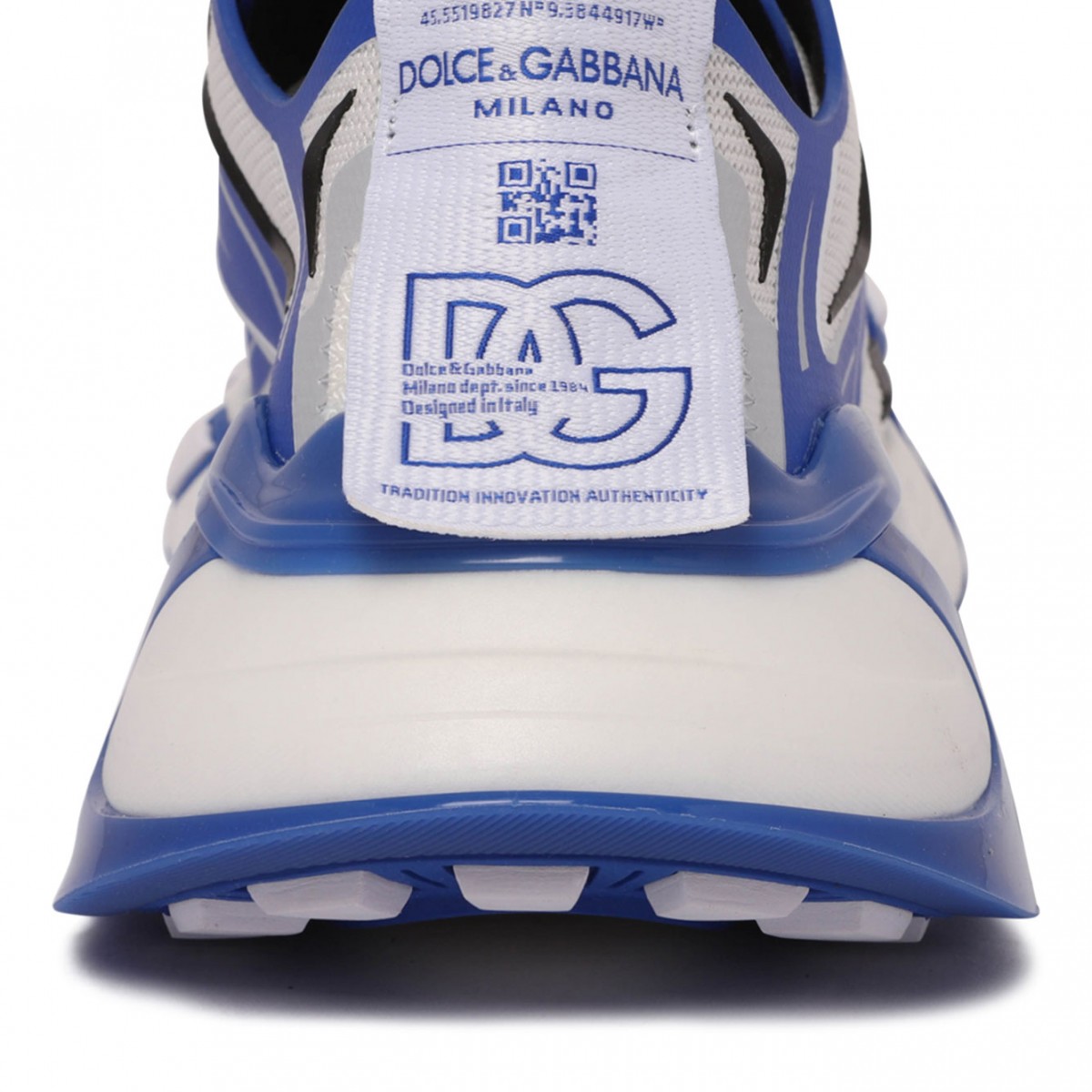 Blue and White Fast in Maglina Panelled Sneakers