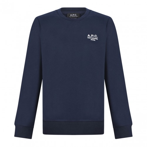 Navy Blue Skye Logo-Embroidered Cotton Sweatshirt
