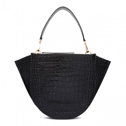 Black Croco Hortensia Bag 2