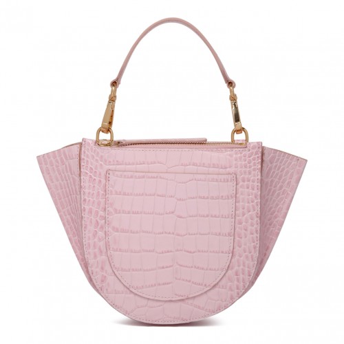Light Pink Croco Hortensia Bag