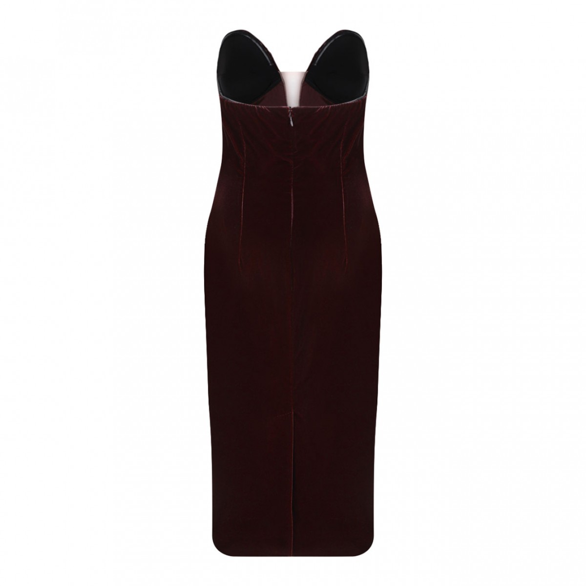 Strapless Velvet Cocktail Dress