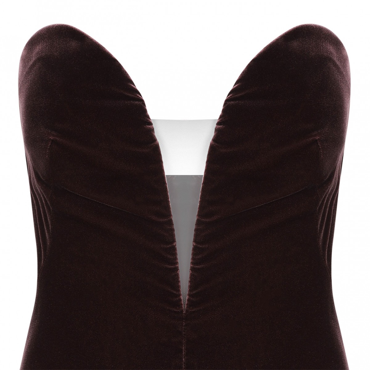 Strapless Velvet Cocktail Dress