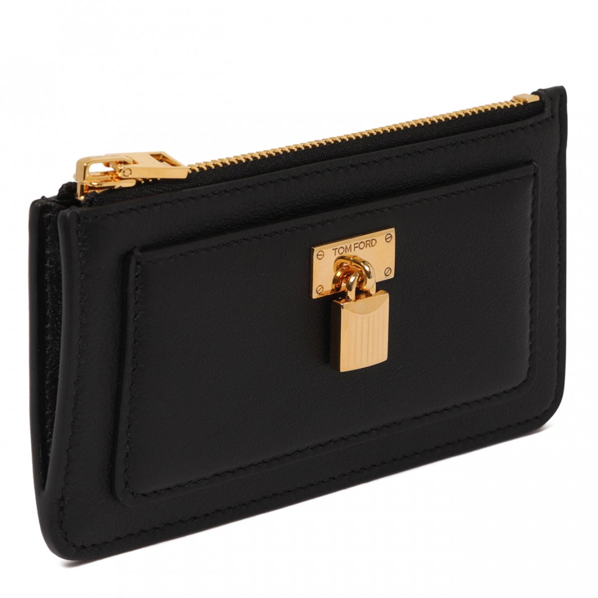Black Padlock Zipped Card Holder