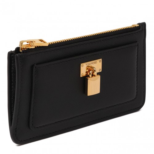 Black Padlock Zipped Card Holder
