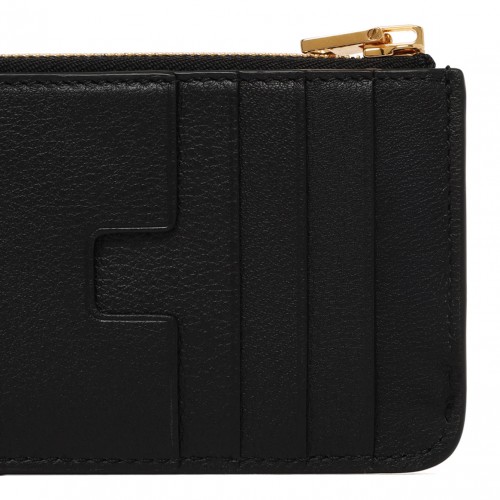 Black Padlock Zipped Card Holder