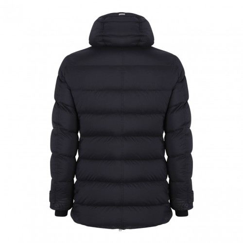 Black Multi-Pocket Goose Down Jacket 2
