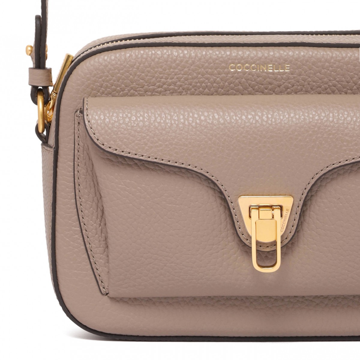 Warm Taupe Beat Soft Crossbody Bag