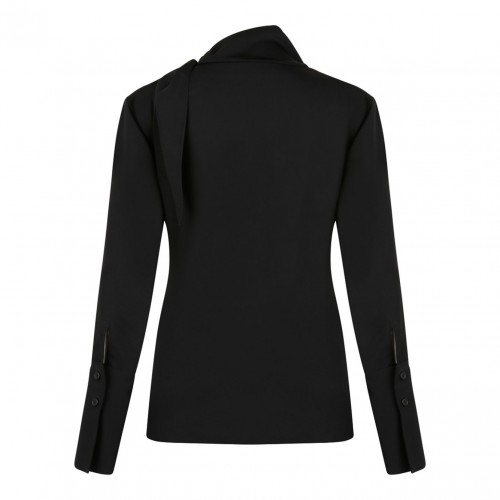 Black Asymmetrical Blouse 2