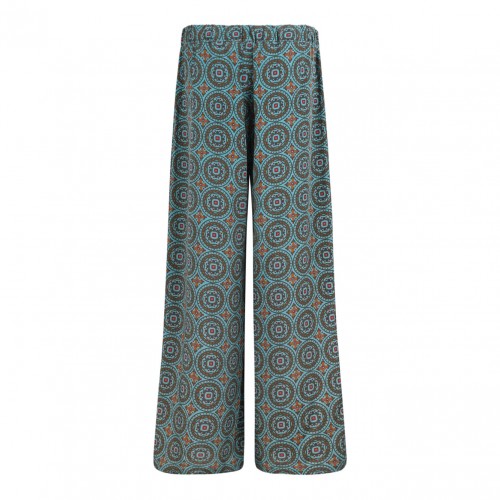 Multicolor Jacquard Wide-Leg Pants 2