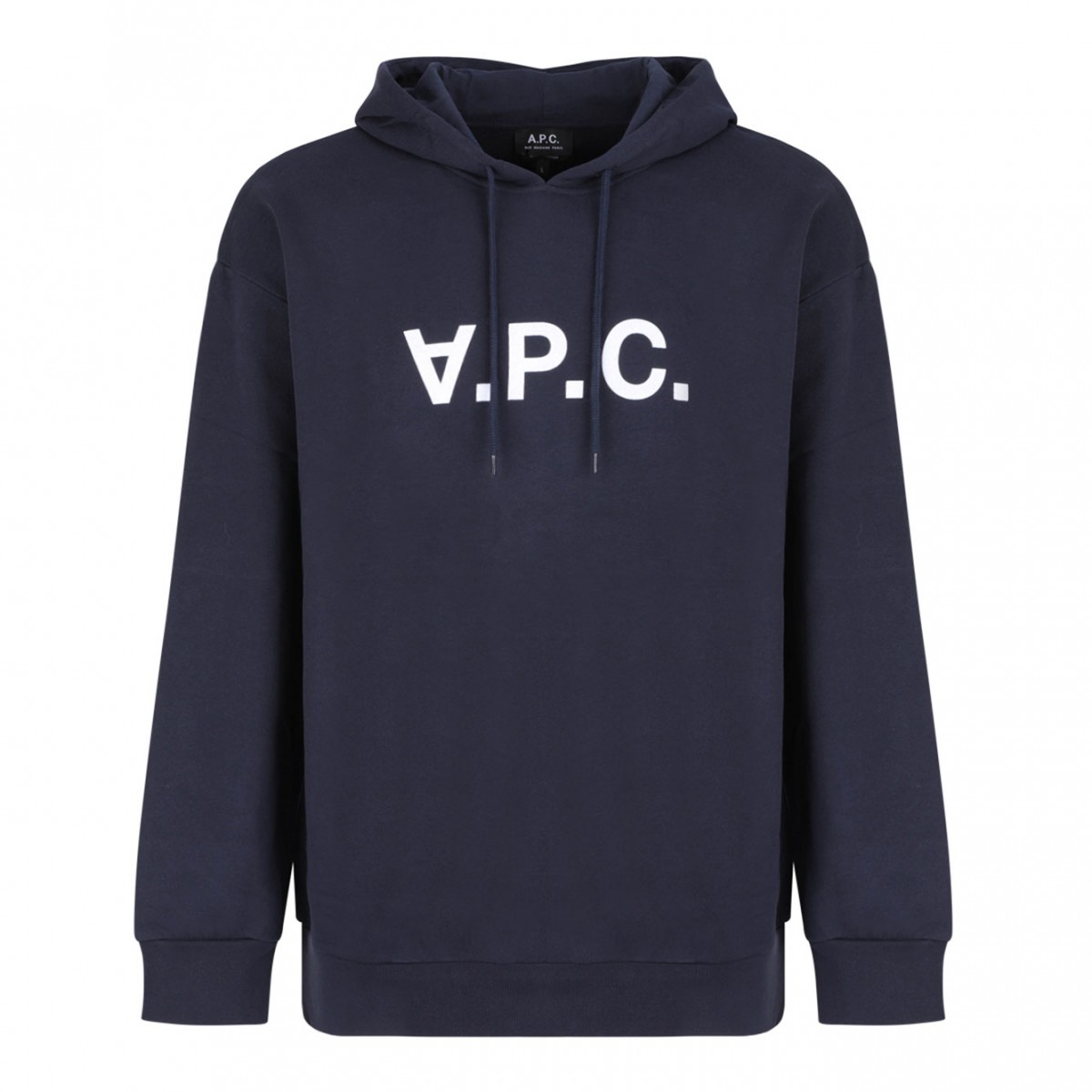 Navy Blue Milo Logo-Print Hoodie