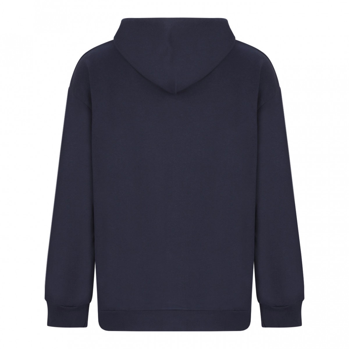 Navy Blue Milo Logo-Print Hoodie