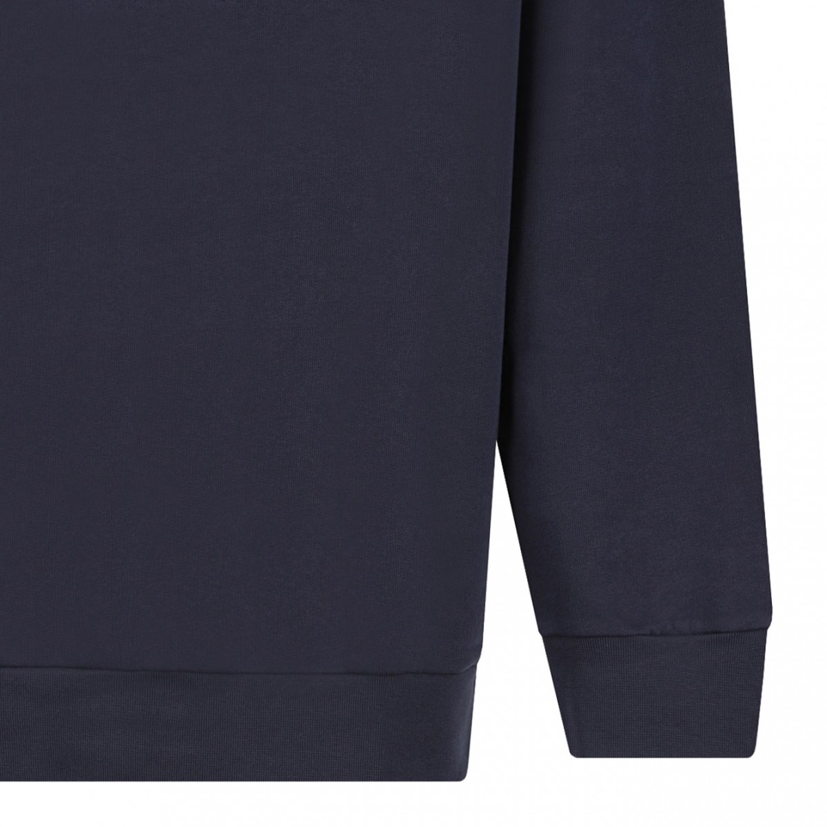 Navy Blue Milo Logo-Print Hoodie