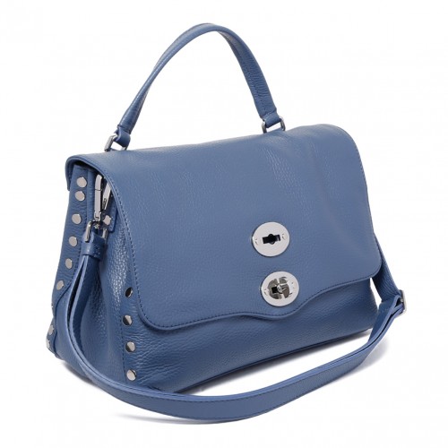 Blue Pavon Small Postina Bag