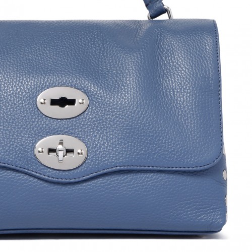 Blue Pavon Small Postina Bag