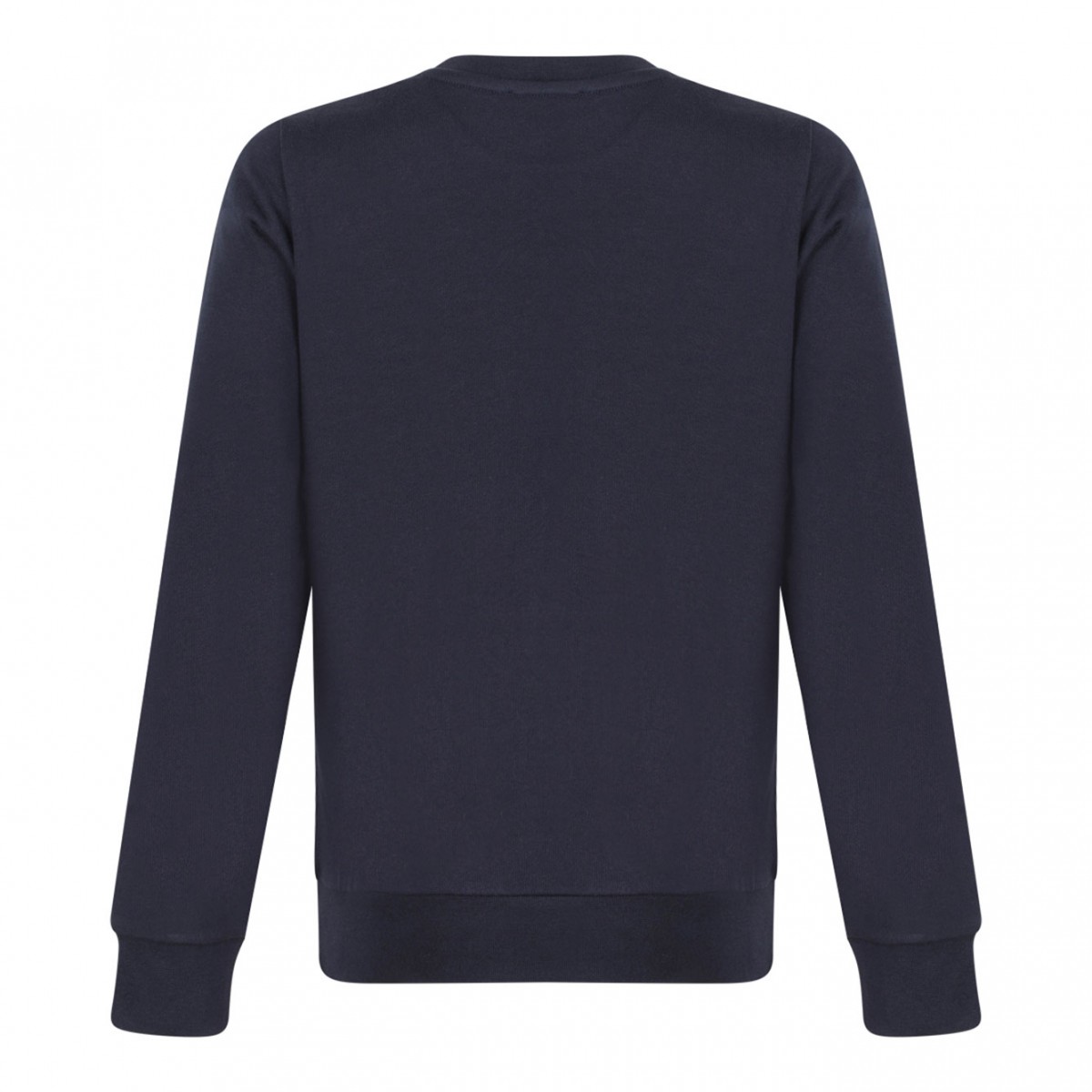 Navy Blue VPC Logo-Print Cotton Sweatshirt