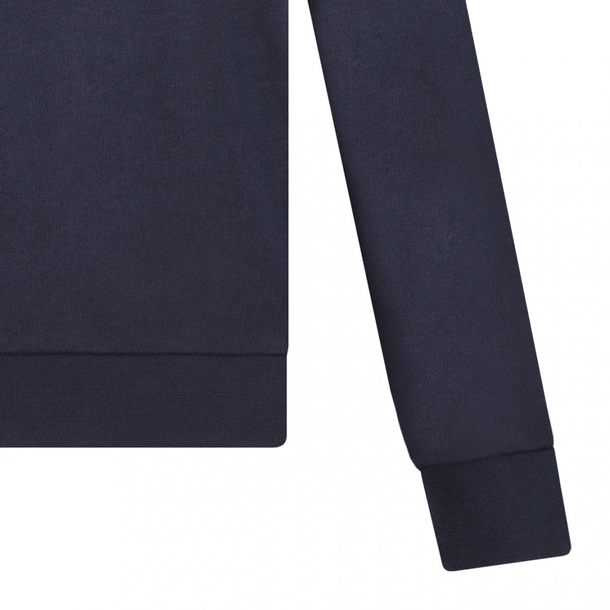 Navy Blue VPC Logo-Print Cotton Sweatshirt
