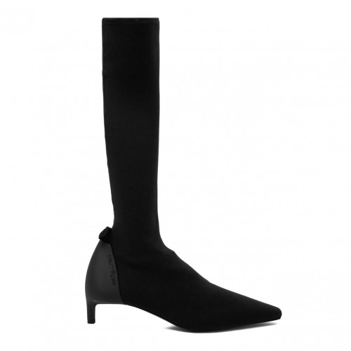 Black Scuba Stretch Boots