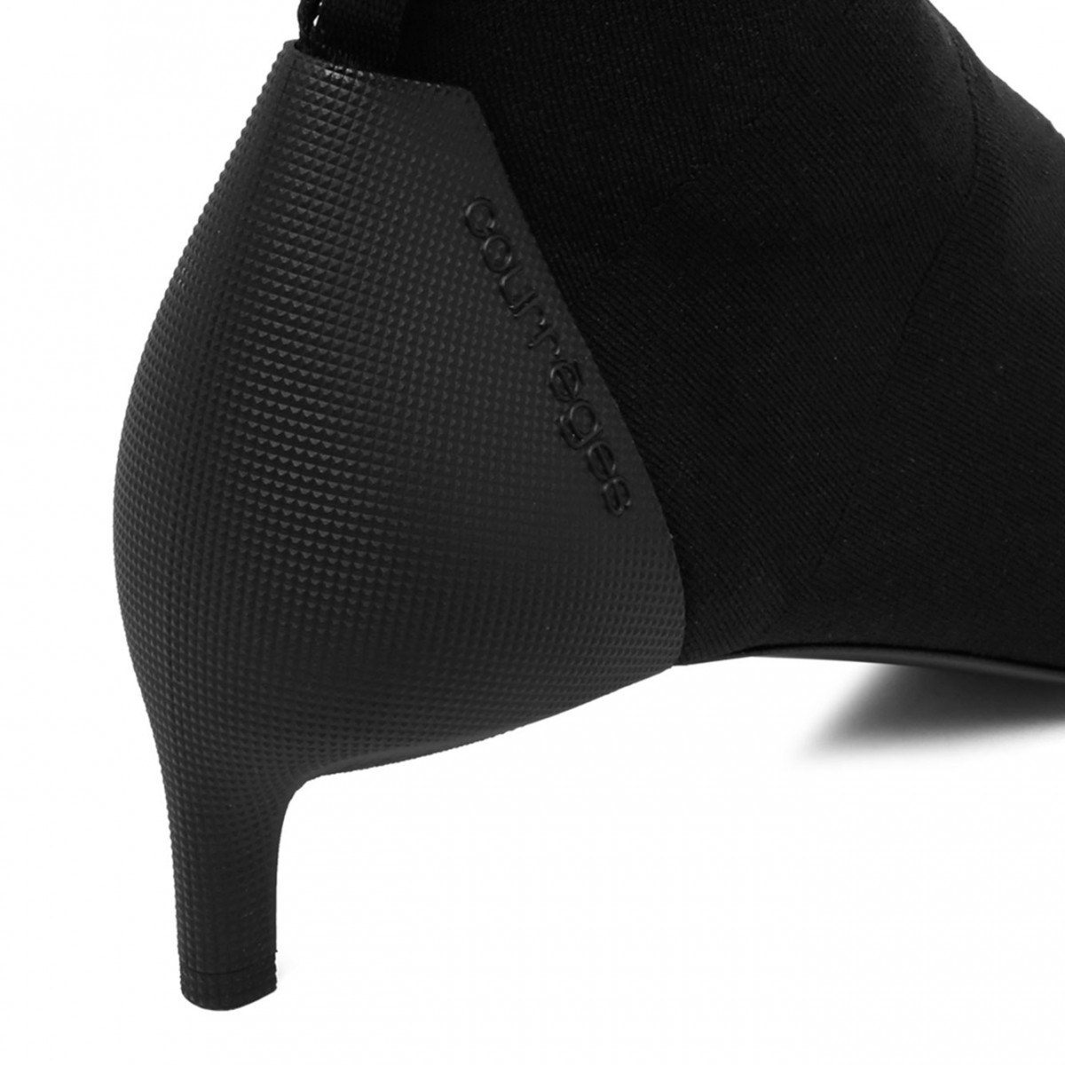 Black Scuba Stretch Boots