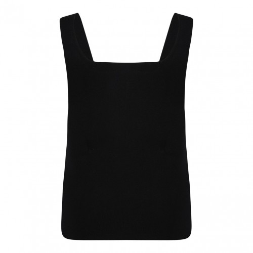 Black Anchor-Embroidered Tank Top 2