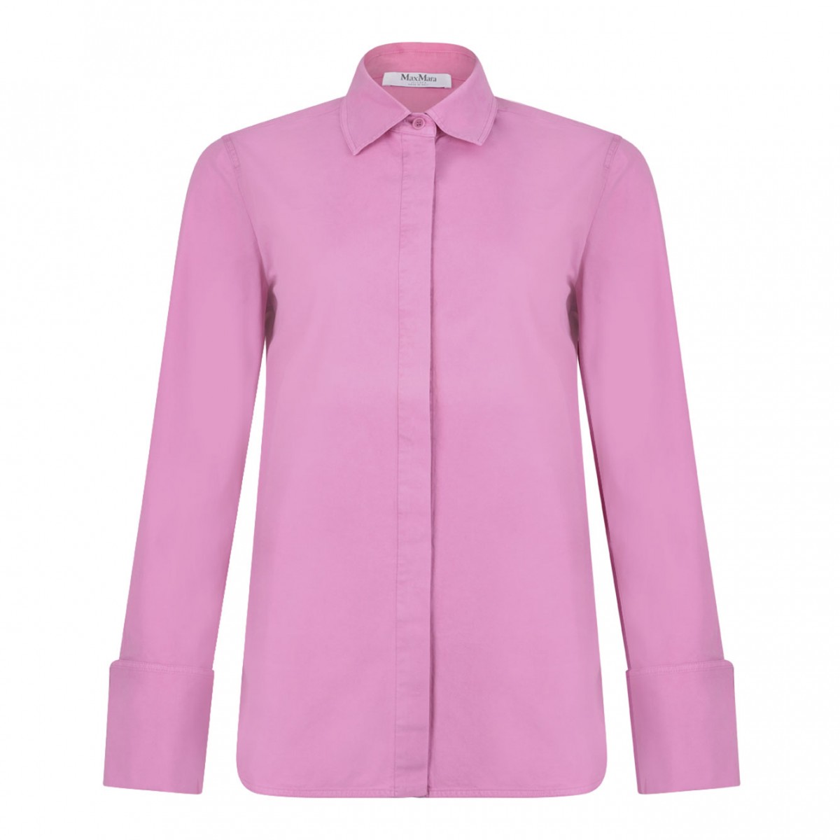 Peonia Pink Logo-Embroidered Shirt