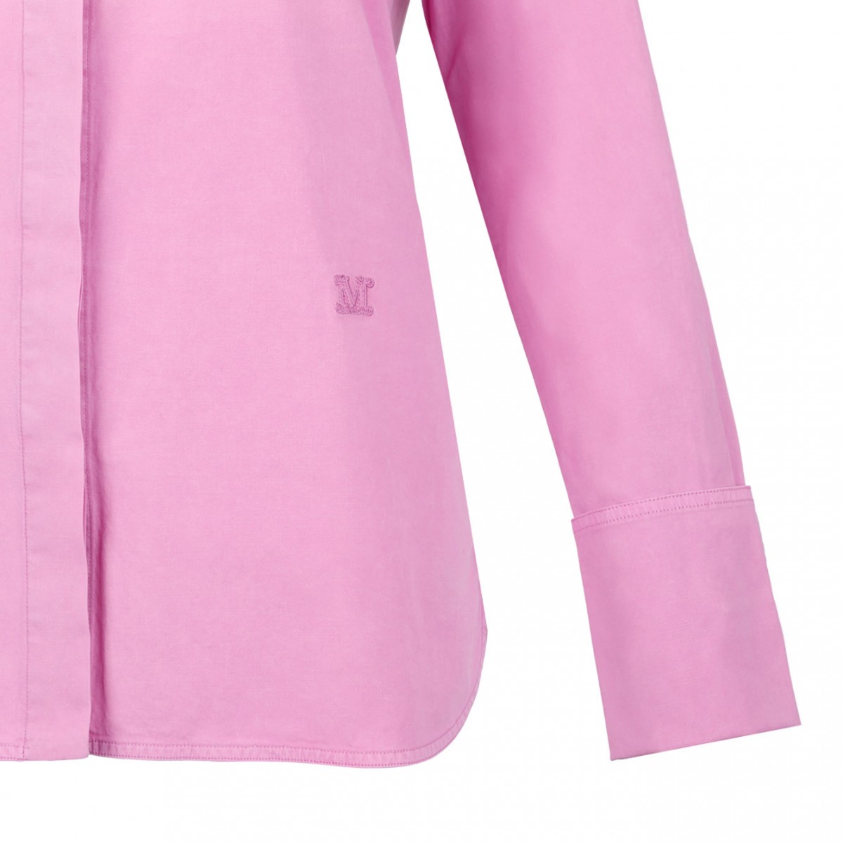 Peonia Pink Logo-Embroidered Shirt