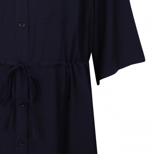 Navy Blue Short Sleeve Minidress