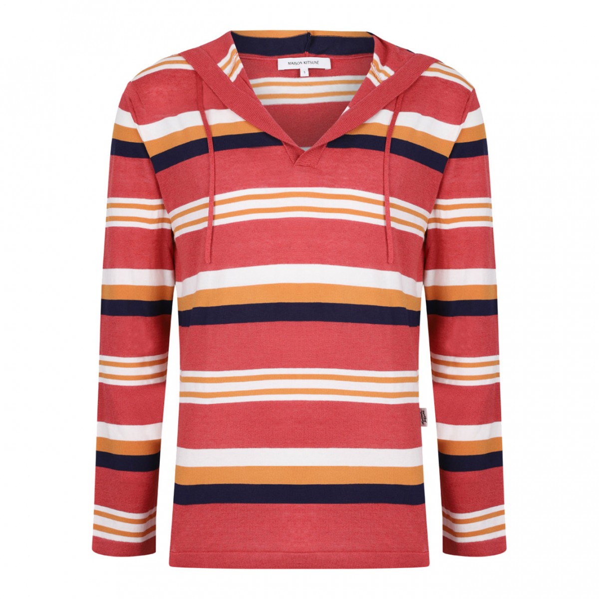 Multicolour Striped Hooded Jumper