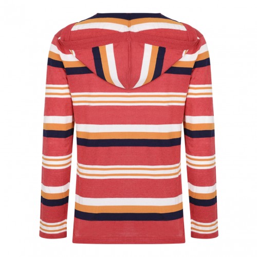 Multicolour Striped Hooded Jumper 2