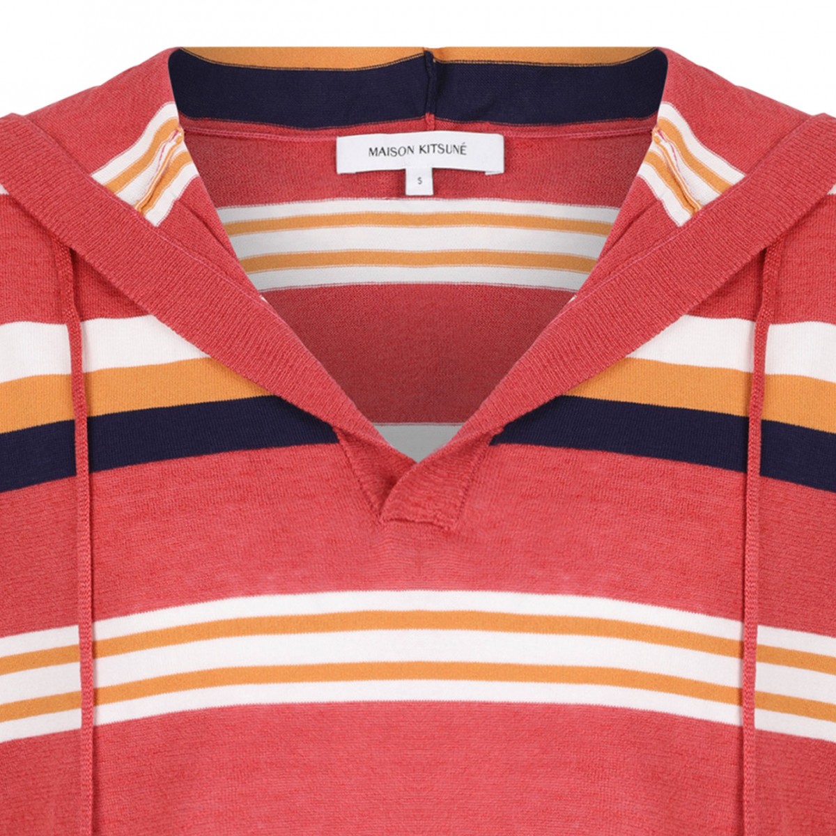 Multicolour Striped Hooded Jumper