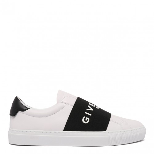 White and Black Urban Street Leather Sneaker