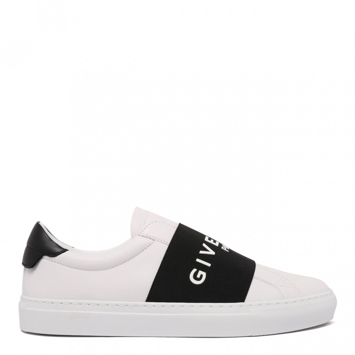 White and Black Urban Street Leather Sneaker