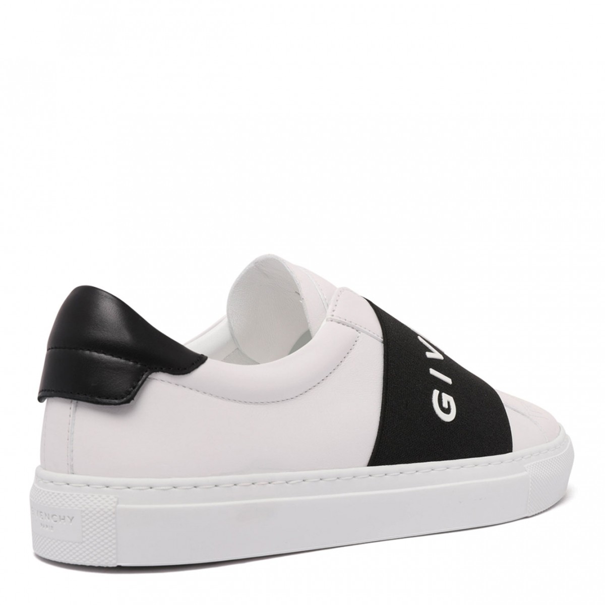 White and Black Urban Street Leather Sneaker
