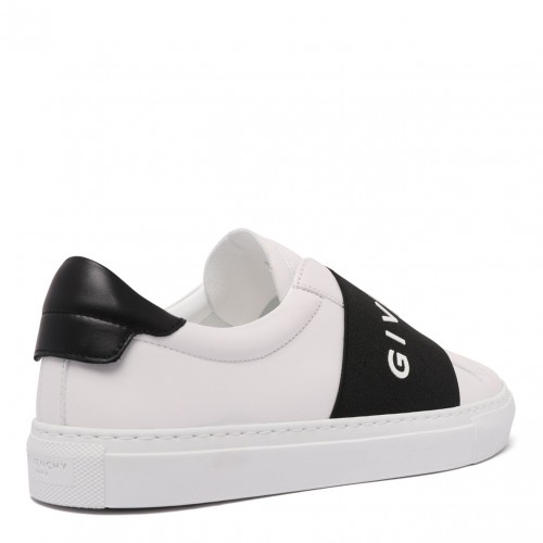 White and Black Urban Street Leather Sneaker