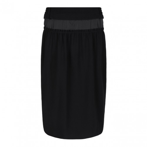 Black Pencil Midi Skirt