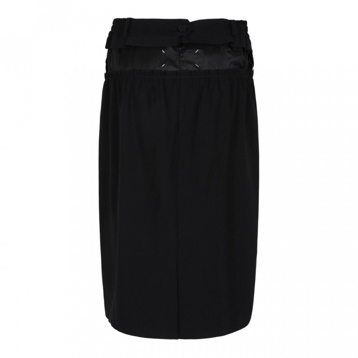 Black Pencil Midi Skirt