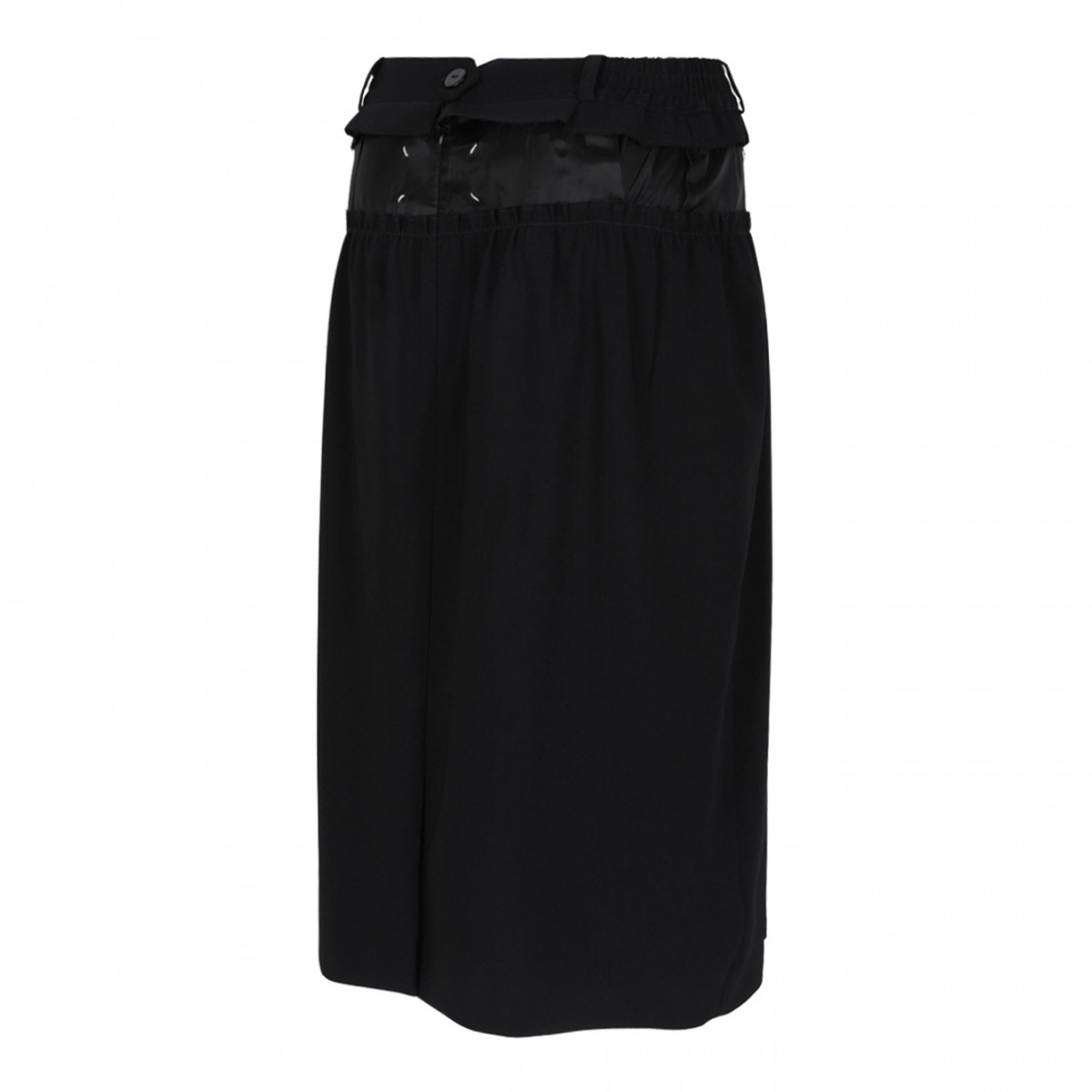 Black Pencil Midi Skirt