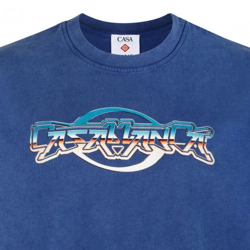 Navy Chrome Short-Sleeve T-Shirt