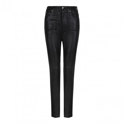 Black Grace Coated Skinny Jeans