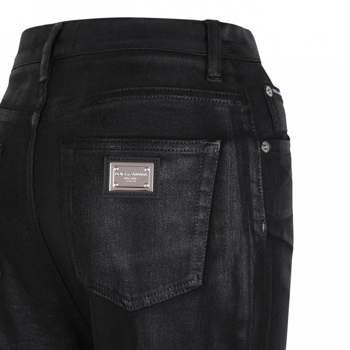 Black Grace Coated Skinny Jeans