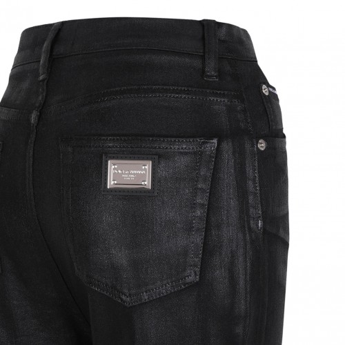 Black Grace Coated Skinny Jeans