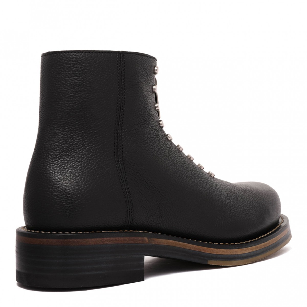 Black Stud-Embellished Boots