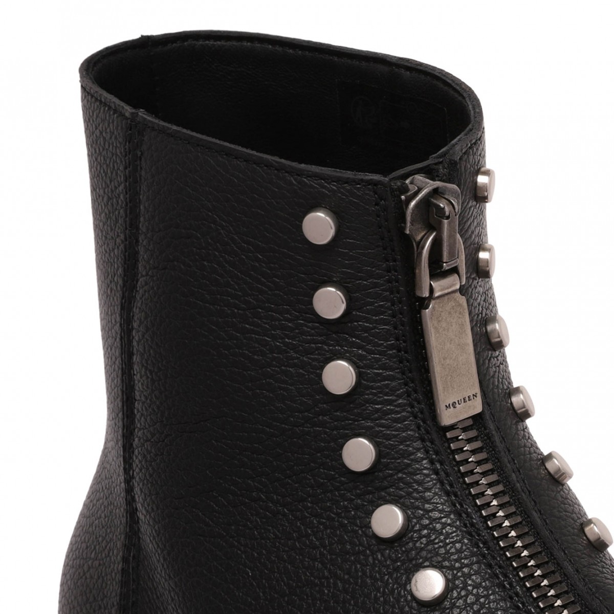 Black Stud-Embellished Boots