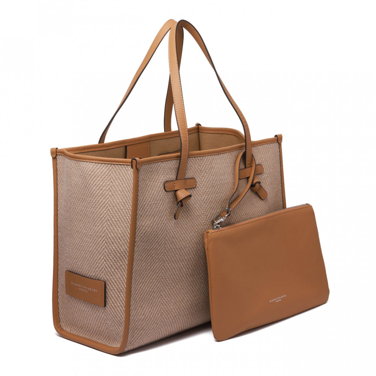 Almond Spiga Tote Bag