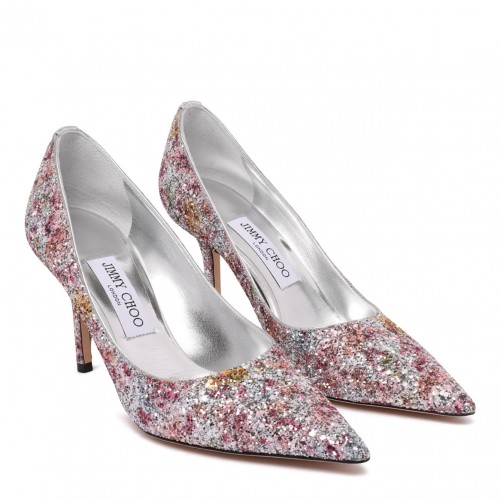 Love 85 Pink Glitter-Detail Pumps 2