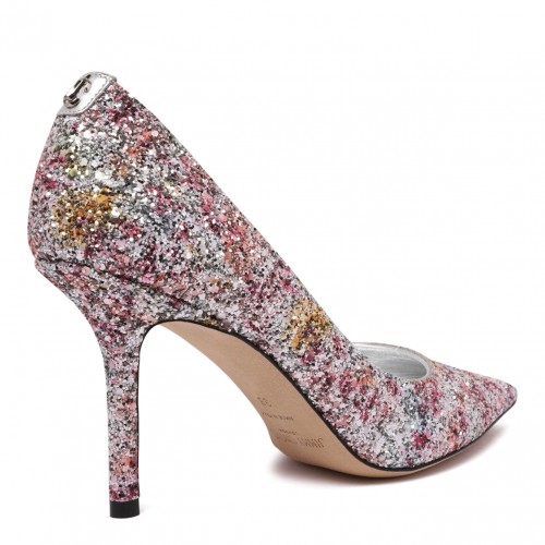Love 85 Pink Glitter-Detail Pumps
