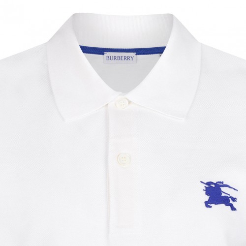 White Pique Polo Shirt