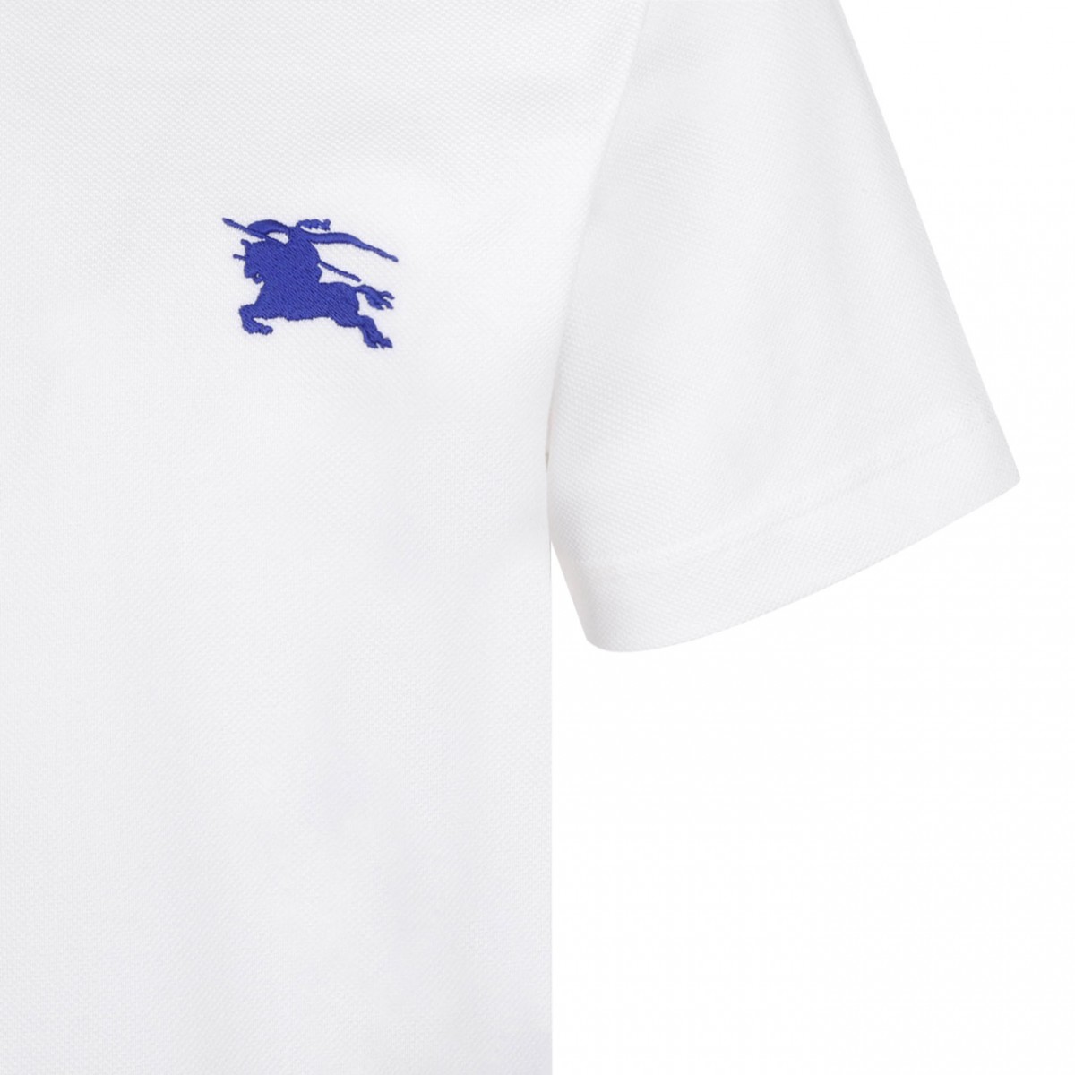 White Pique Polo Shirt