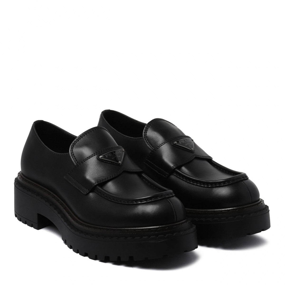 Black Leather Loafers
