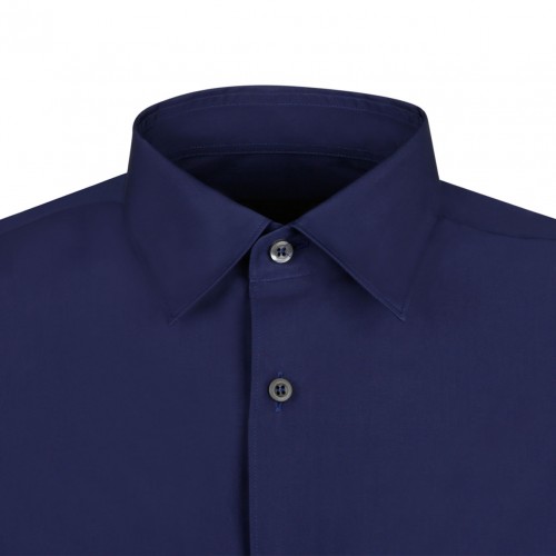 Blue Poplin Shirt