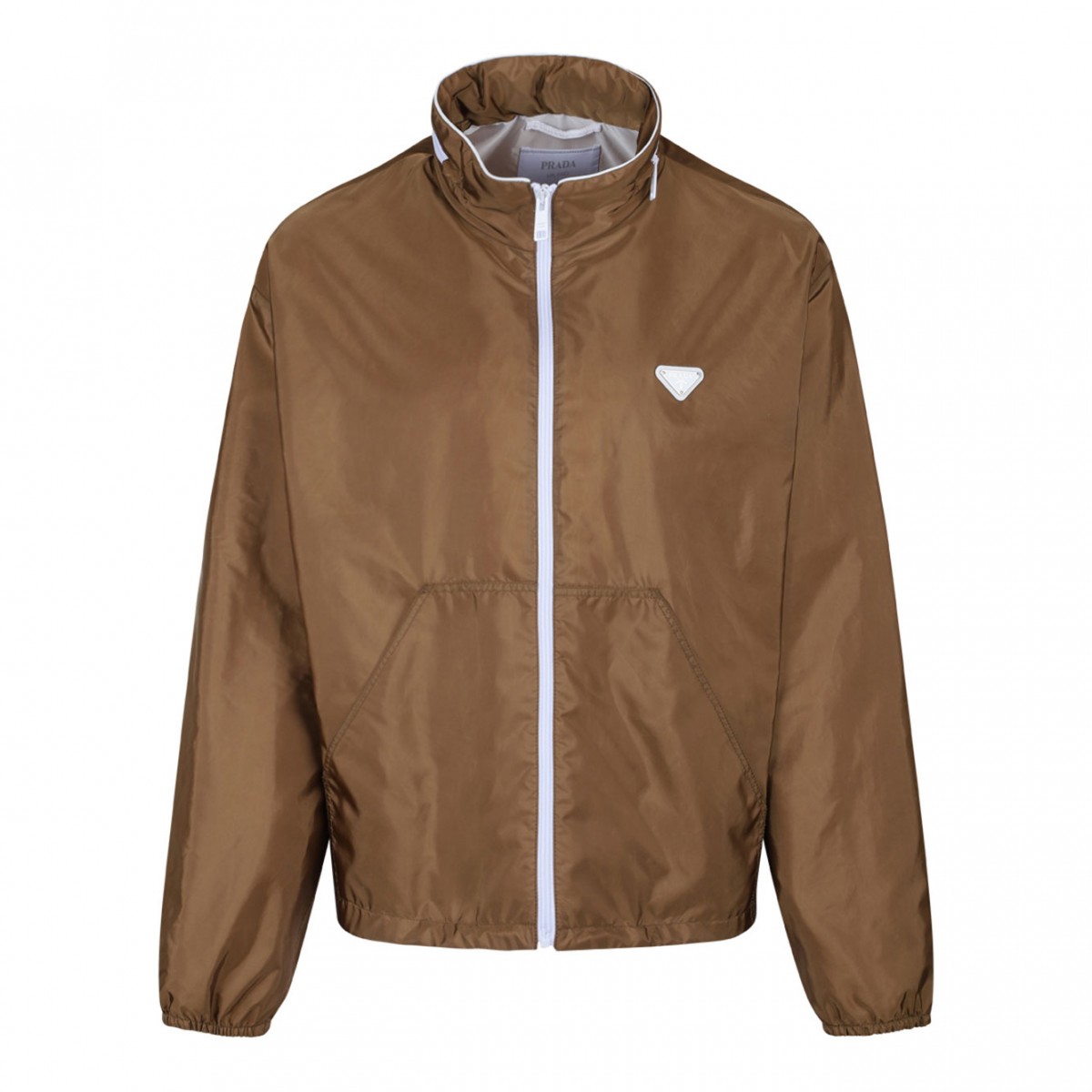 Brown Triangle Logo Jacket